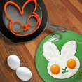 thumbnail image 4 of HSHDLDF RDLK 4PCS Silicone Breakfast Omelette Mold, Skull Owl Rabbit Cloud Shape Egg Mold Omelette Ring, DIY Kitchen Non-Stick Omelette Mold Cooking Tool, 4 of 7