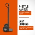 thumbnail image 2 of Ironton Steel Pneumatic Hand Truck, 600-Lb. Capacity, 16.93in.L x 21.65in.W x 51.57in.H, 2 of 9