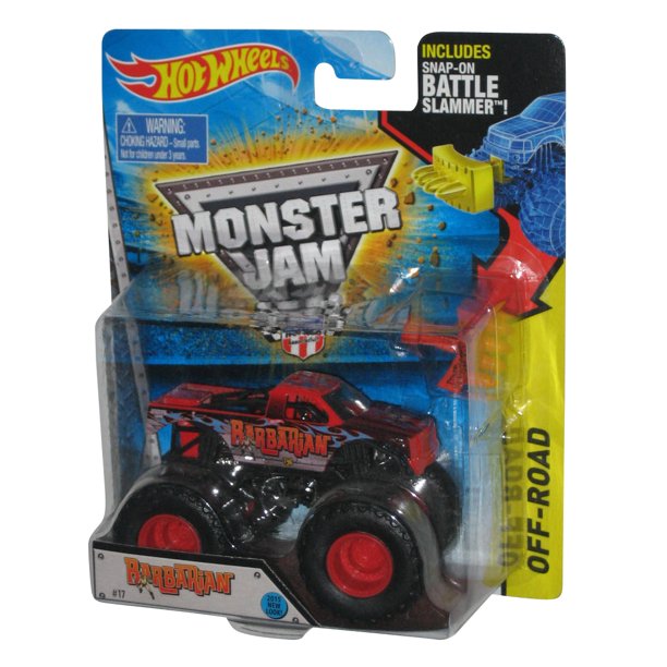 Hot Wheels Monster Jam Barbarian (2014) Mattel Toy Car Truck #17 w ...