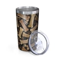 thumbnail image 2 of Dog Bones and Dog Footprints 10oz Tumblers Stainless Steel Tumbler with Lid and Straw,Vacuum Insulated Double Wall Travel Tumbler Cups with Cleaning Brush for Coffee, Tea, 2 of 4