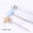 thumbnail image 3 of Cheers Funny Star Cloud Kitten Cat Teaser Bell Tassel Pull Ring Interactive Play Toy, 3 of 7