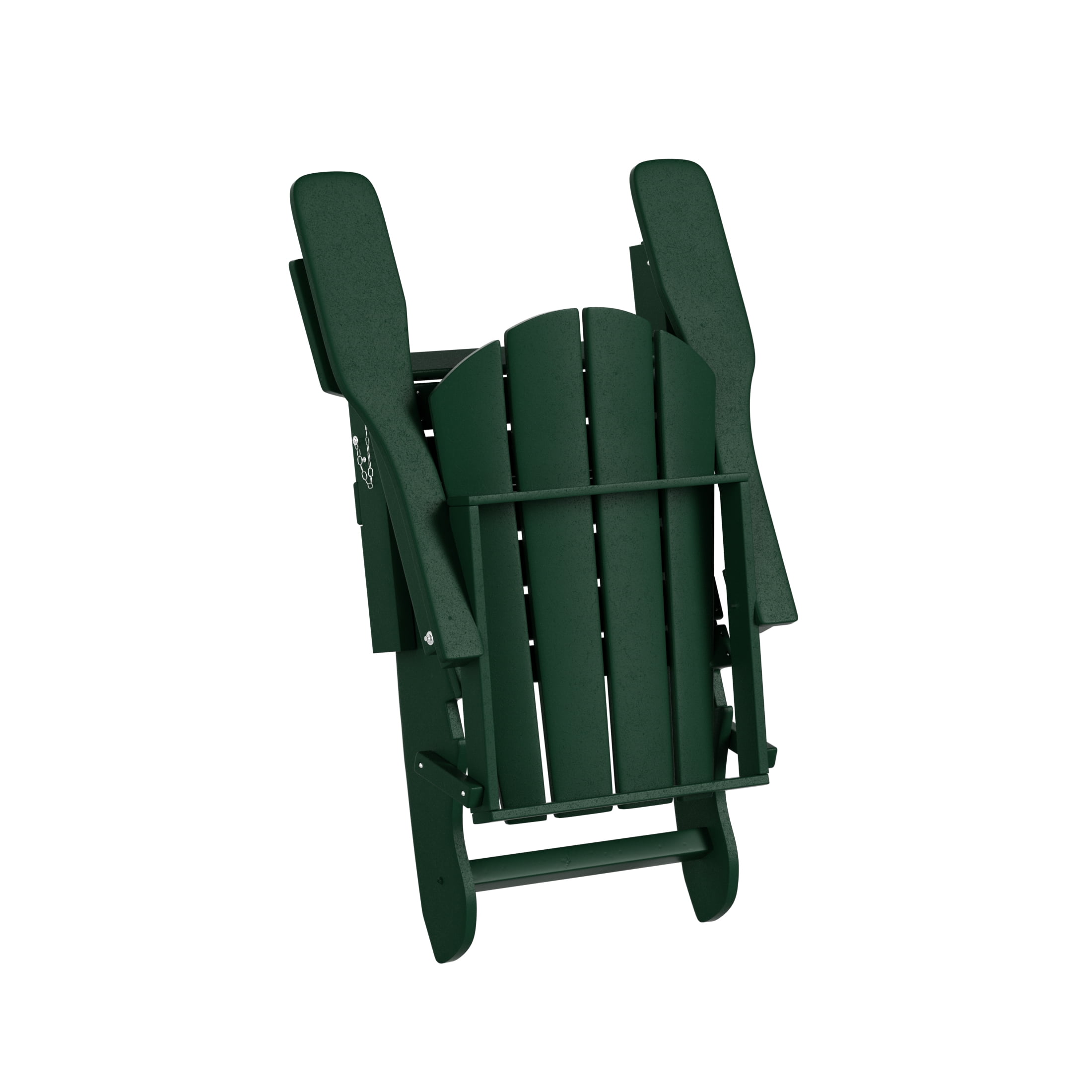 WestinTrends Malibu 2-PC Outdoor Patio Plastic Adirondack chair set with side table, Dark Green