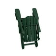thumbnail image 4 of WestinTrends Malibu 5-Piece set classic Adirondack chairs with ottoman and a small coffee table (2 seater), Dark Green, 4 of 12