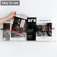 thumbnail image 3 of Clear Acrylic Brochure Holder Wall Mount 3 Tier, Hanging Bookshelf Magazine Rack for Waiting Room, Office, Home Display, 3 of 6