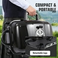 thumbnail image 5 of YouLoveIt Portable Charcoal Barbecue Grill 23.2"L*11.4"W*14.2"H For Outdoor Cooking & Grilling BBQ Patios Tailgating Enamel Black, 5 of 7