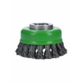 thumbnail image 4 of Bosch 3 Inch Wheel Dia. X-Lock Arbor Stainless Steel Knotted Wire Single Row Cup Brush, 4 of 5