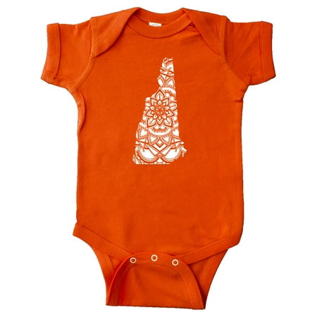 

Inktastic New Hampshire Silhouette Mandala Gift Baby Boy or Baby Girl Bodysuit