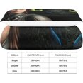 thumbnail image 4 of Dragon Train 3D Bedding Set, 2 Pcs Bedding Set Microfiber Duvet Cover & Pillowcases with Zipper Closure for Single or Double Bed Single, 4 of 5