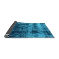 thumbnail image 2 of Ahgly Company Indoor Round Oriental Light Blue Industrial Area Rugs, 5' Round, 2 of 4