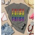 thumbnail image 3 of S4E Women's Pride Gay LGBTQ Rainbow T-Shirt XXX-Large Charcoal, 3 of 4