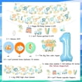 thumbnail image 6 of Surfing Theme First Birthday Decorations - Vintage Surf Backdrop Banners Garland Cake Cupcake Toppers Balloons, The Big One 1st Bday Party Supplies, 6 of 6