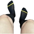 thumbnail image 3 of LNWUY Mens Silk Sheer Socks Ultra Thin Nylon Athletic Sports Sock Daily Casual Stockings Yellow Free Size, 3 of 4