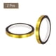 thumbnail image 3 of Cinta decorativa metalizada en tono dorado Uxcell de 1/2 pulgada x 55 yardas, paquete de 2, 3 of 6