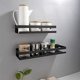thumbnail image 2 of Modern Matte Bathroom Accessory Accessories 20-40cm Black Bathroom Accessory Corner Shelves Bathroom Accessory Wall Shelf Shower Shampoo Storage Rack, 2 of 5