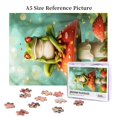 thumbnail image 6 of 500 pcs Red Mushroom & Frog Wooden puzzles for adults 500 pieces,Challenging Brain Exercise,Unique and Beautiful Design,Fun Red Mushroom & Frog whimsical Jigsaw Pieces 500 Piece,for Puzzle Lovers, 6 of 6