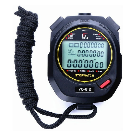 A Stopwatch With Whistle, Professional 60 Memory Stopwatch, With Mute Function And Sports Light