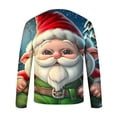 thumbnail image 2 of UVEASISHA On Sale Men's Christmas Long Sleeve T Shirts Novelty Xmas Tree Printed Long Sleeve Tshirts Big and Tall Crewneck Xmas Holiday Graphic Tees Christmas Gift Ideas Multicolor L, 2 of 5