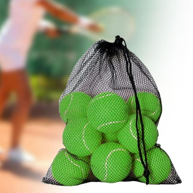 12 pelotas de tenis para practicar actividades de entretenimiento para principiantes Verde