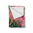 thumbnail image 2 of Japanese Soft Flannel Fleece Throw Blanket, Aged Red Leaf Maple Moss Garden Scenery in Autumn Grass Relaxation in Nature, Cozy Plush for Indoor and Outdoor Use, 70" x 90", Green, by Ambesonne, 2 of 6