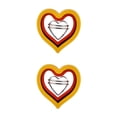 thumbnail image 3 of Wosthever 3 uds cortadores de sándwich en forma de corazón sellador de ahorro de tiempo crimpadora multifuncional cocina hamburguesas Forma de corazón 2piezas, 3 of 6