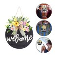thumbnail image 1 of Creative Signe en Bois Liste de Bienvenue Porte d'Intérieur Liste Pendentif, 1 of 6