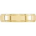 thumbnail image 3 of 10K Yellow Gold 10Ky 5mm Flat With Step Edge Band Size 14 Made In United States 1fle050-14, 3 of 6