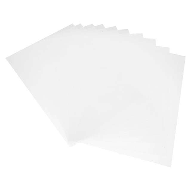20 Sheets Clear Plastic Sheet A4 Size Photo Frame Plastic Sheet Picture Frame Plastic Sheet. These transparent PVC sheets measure 30.00 x 21.00 x 0.30 cm (11.79 x 8.25 x 0.12 in) and are lightweight, shatterproof, and easy to cut. Suitable for DIY projects, picture frames, protective covers, splash boards, engraved signage, hobby display cases, and tabletop protectors. The sheets are durable and offer high transmittance for a clear finish.