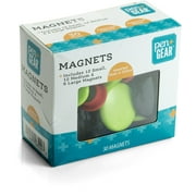 Pen+Gear Plastic Refrigerator Magnets, Assorted Colors, 30 Pieces, 0.46 lb