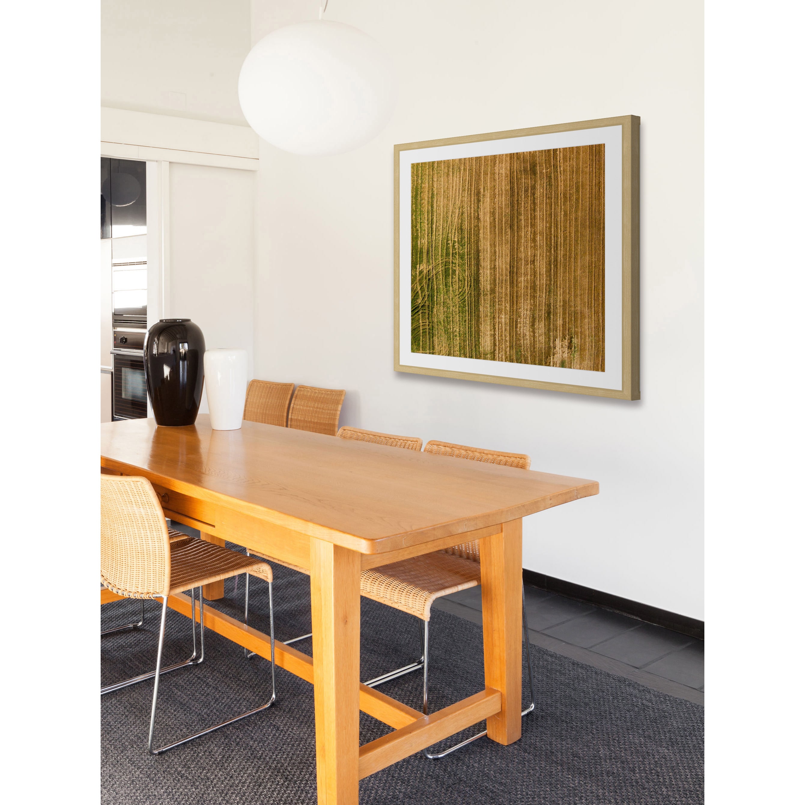 Marmont Hill "Crop Trails" by Karolis Janulis Framed Painting Print