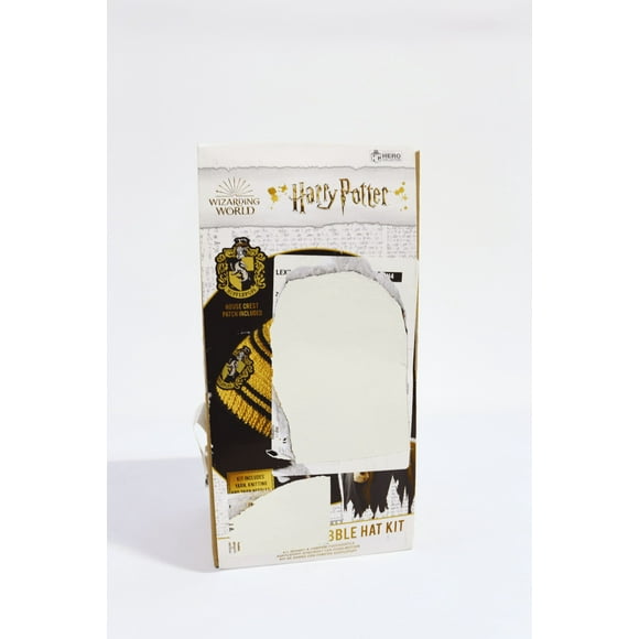 Eaglemoss Hero Collector Hufflepuff Hogwarts House Beanie Hat Kit | Harry Potter Wizarding World Knitting Kits | Model Replica