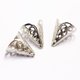 thumbnail image 1 of 50 Uds. De conos de cuentas, tapas de cuentas de flores de filigrana, accesorios para hacer joyas, 15x16mm (plata), 1 of 5