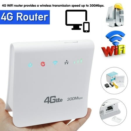 300Mbps 4G LTE Wireless Router Mobile Wifi SIM Card Wireless CPE with LAN