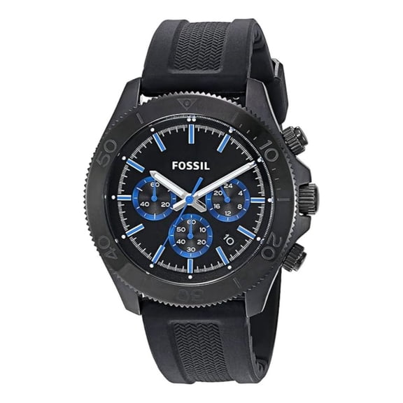 Fossil Retro Traveler Men's Black Dial Quartz Chronograph Watch CH2875