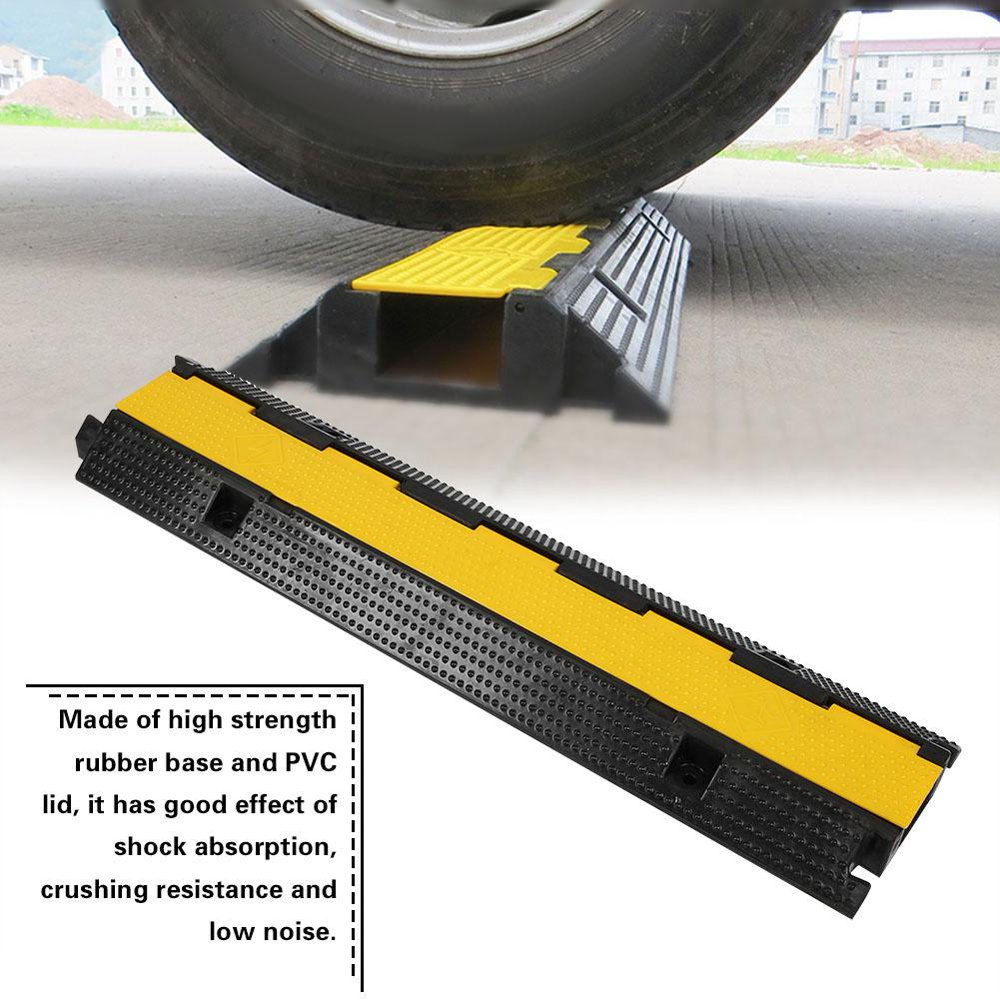 OTVIAP Speed Bump, Rubber Speed Bump,Heavy Duty Single Channel Rubber