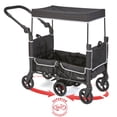 thumbnail image 3 of Kolcraft Cloud 360 Lightweight Double Baby Stroller Wagon, Black, 3 of 7