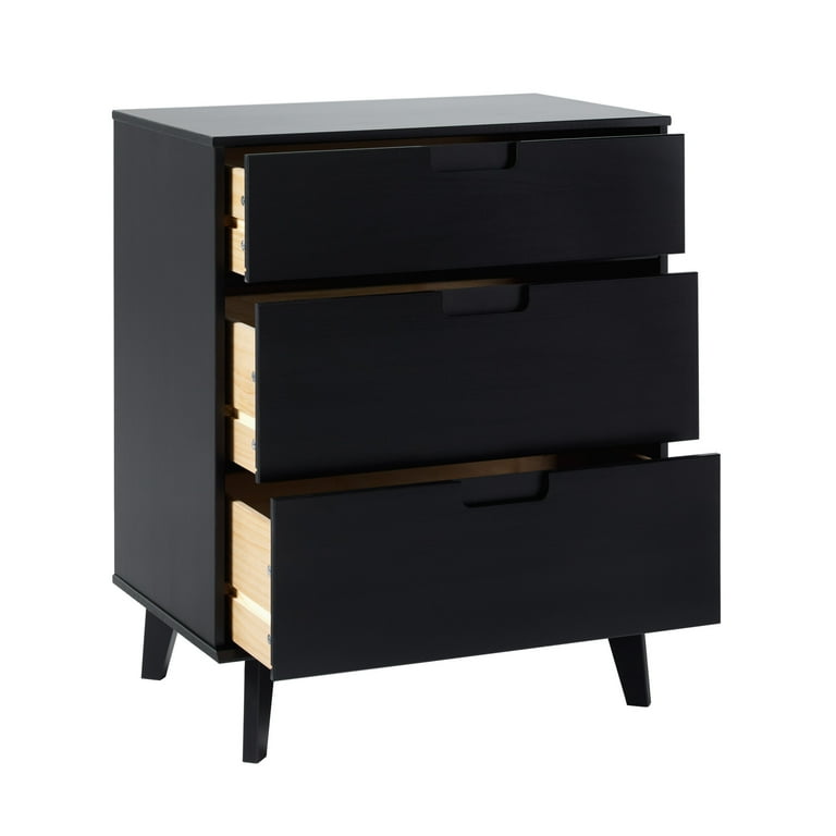 walker edison 3 drawer mid century modern wood dresser Sloane Mid Century Modern Solid Wood Dresser
