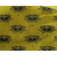 thumbnail image 4 of oneOone Georgette Viscose Fabric Lotus Block Printed Fabric 1 Yard 42 Inch Wide, 4 of 4