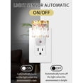 thumbnail image 2 of Fall Night Lights Auto Sensor Sunflower Leaf Plug-in LED Nightlights Dusk to Dawn for Living Room, Bedroom, Hallway, Stairways Thanksgiving Wall Decor, Autumn Floral Eucalyptus Leaves Night Light, 2 of 9