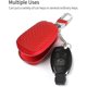 thumbnail image 5 of Funda de Cuero para llave de coche CHAO roja con llavero y mini bolsillo para monedas, 5 of 5