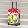 thumbnail image 2 of Lsque Avocado Lovers Wearing Umbrella Printed Luggage Cover, Travel Luggage Protector,Scratch and Dirt Resistant, Fits 18-32 Inch Luggage - X-Large, 2 of 9