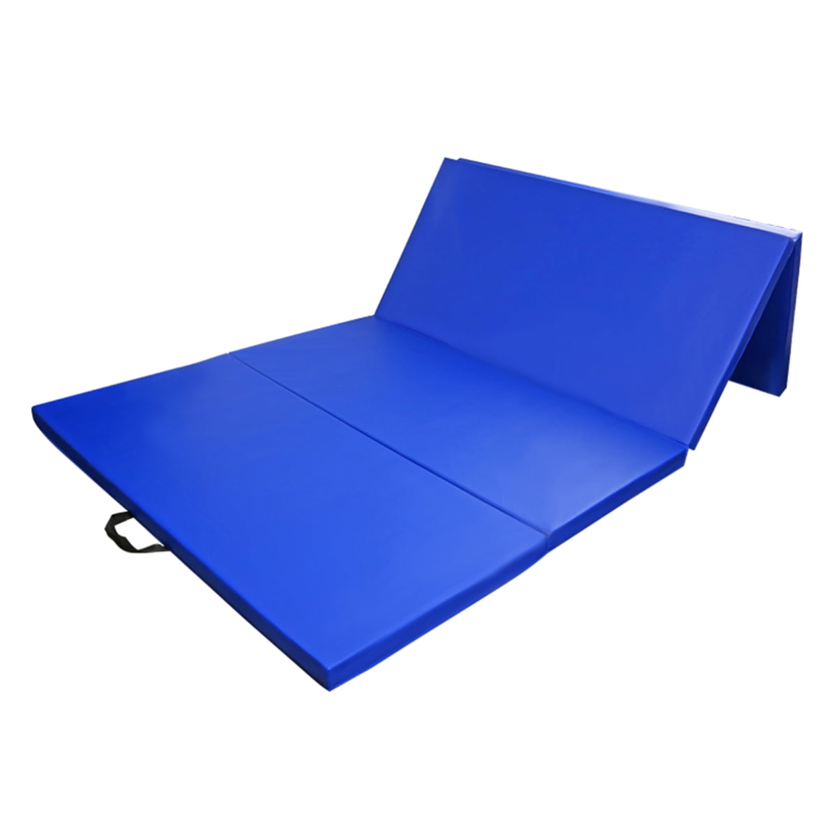Geniqua Gymnastics Mat Folding Fitness Yoga Stretching Workout Tumble Mat Blue