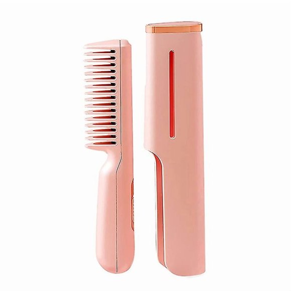 Hair Dryer Brush Straight Hair Comb USB Salon Negative Ionic Blow Dryer_Hair Dryer Gift