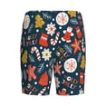 thumbnail image 4 of Picia Holiday Christmas Cookies Pajama Shorts for Men, Men's Pajama Bottoms, Sleepwear,Short Pajama Pants-Small, 4 of 9