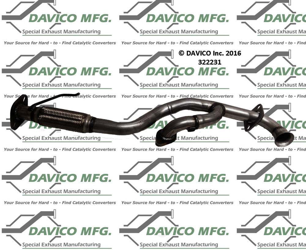 Davico Mfg 322231 Exact-Fit Exhaust Pipe