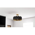 thumbnail image 4 of QSF6794MBK Quoizel Lighting Santana - 4 Light Semi-Flush Mount-12 Inch Tall and 19.25 Inch Wide, 4 of 4