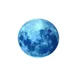 thumbnail image 1 of Hermosa pegatina de pared 3D con forma de luna brillante, decoración del hogar para habitación de niños, brilla en paredes oscuras (1 unidad, azul), 1 of 5