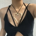 thumbnail image 2 of Zmeidao Bayetss Heart Necklaces For Women Beautiful Vintage Adjustable Large Love Pendant Necklace With Leather Rope Chain, 2 of 7