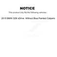 thumbnail image 2 of Transit Auto Rear Coated Disc Brake Rotors and Semi-Metallic Pads Kit for Car 2015 BMW 328i xDrive Without Blue Painted Calipers with M Sport Package KGS-102732, 2 of 2