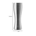 thumbnail image 2 of LocknLock - Vaso de cerveza de acero inoxidable con aislamiento de doble pared, 560 ml, color plateado, 2 of 7