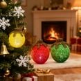 thumbnail image 3 of 3PCS Tabletop Christmas Ornaments with LED Lights, Battery Operated Globe Ball Lamps, Warm White Light Up Ball Decor for Xmas Home Party Centerpiece and Mantel Displays, 3 of 8